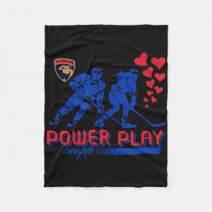 Florida Panthers Valentins Power Play Paar Nhl  Fleecedecke