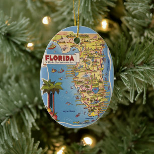 Florida-Paradies-Ornament nach Maß Keramik Ornament