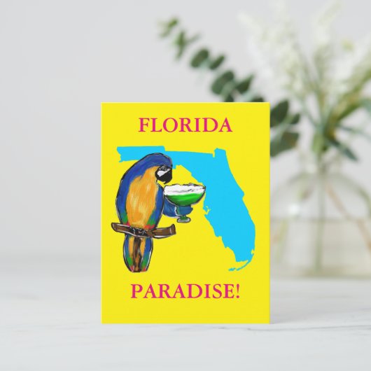 FLORIDA PARROTS POSTKARTE (Stehend Vorderseite)
