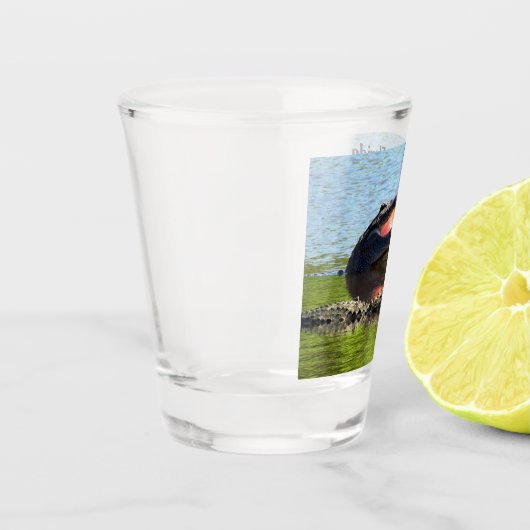 Florida Party Gator Shot Glass (Leicht personaliz Schnapsglas (Links)