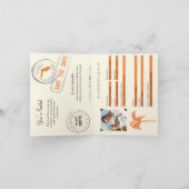 Florida Passport Hochzeitseinladung Einladung (Innenseite)