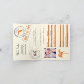 Florida Passport Hochzeitseinladung Einladung (Innenseite)