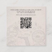 Florida Passport Wedding QR Begleitkarte (Vorderseite)