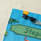 Florida Pattern Personalisiert Strandtuch (Beispiel)