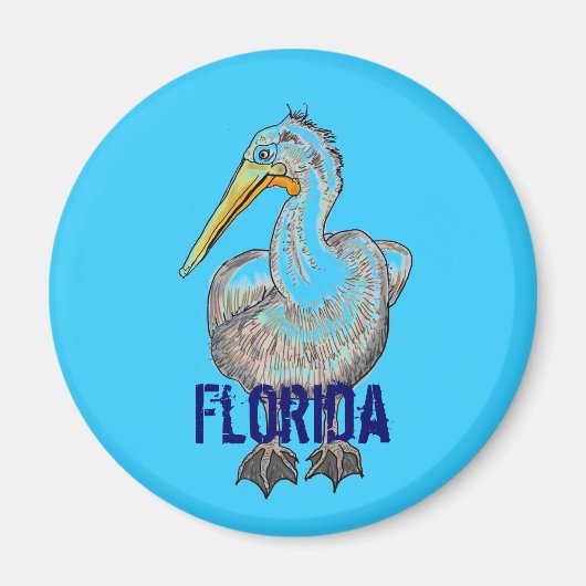 Florida Pelican-Magnet Magnet (Vorne)