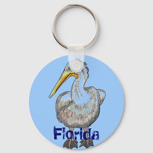 Florida Pelican Schlüsselanhänger (Vorderseite)