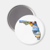 FLORIDA PICTURE DESIGN MAGNET (Vorderseite/Rückseite)