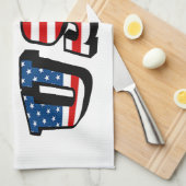 Florida Picture und USA Flag Text Geschirrtuch (Viertel Falte)