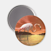 Florida Pink Flamingo Magnet (Vorderseite/Rückseite)