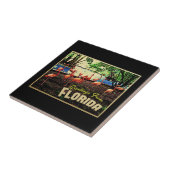 Florida Pink Flamingos Fliese (Seite)