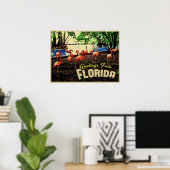 Florida Pink Flamingos Poster (Heimbüro)