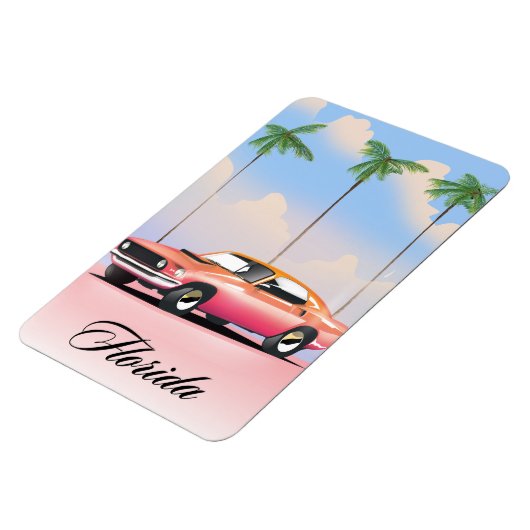 Florida Pink Sonnenuntergang Magnet (Linke Seite)