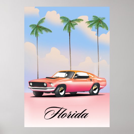 Florida Pink Sunset Poster (Vorne)