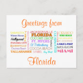 Florida Plätze Postkarte (Vorderseite)