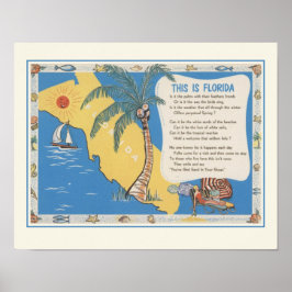 Florida Poetry Print Poster