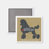 Florida Poodle Rescue 25 Jahre Magnet (Vorderseite/Rückseite)