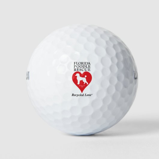 Florida Poodle Rescue Golfballs Golfball (Vorderseite)