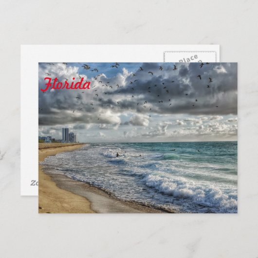 Florida Post Card Südküste Florida Postkarte (Vorne/Hinten)