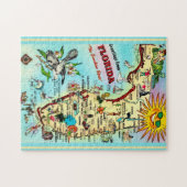 Florida Postcard Karte 11x14 Jigsaw Puzzle (Horizontal)