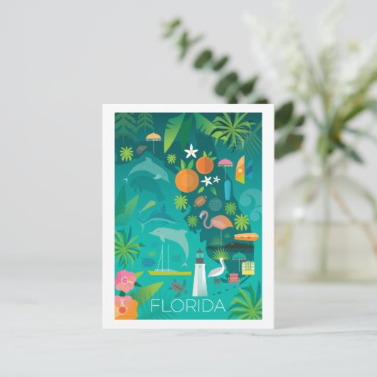 Florida Postcard Postkarte (Stehend Vorderseite)