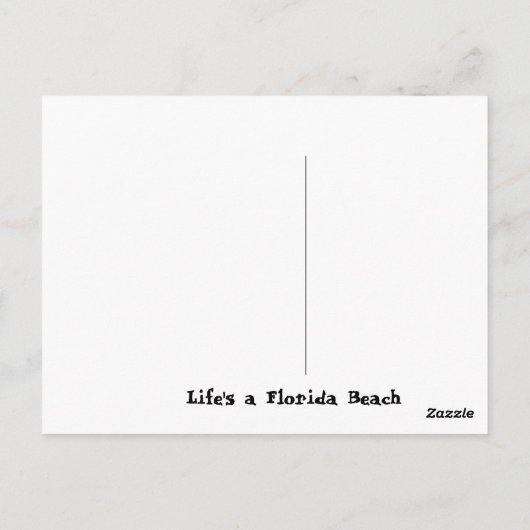 Florida Postcard Postkarte (Rückseite)