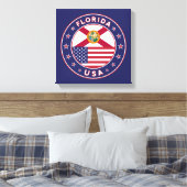 Florida, Poster, Leinwand, blau Leinwanddruck (Insitu (Schlafzimmer))