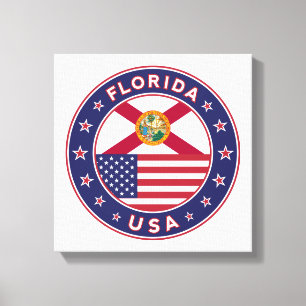 Florida, Poster, Leinwand, Leinwanddruck