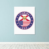 Florida, Poster, Leinwand, Portrait Leinwanddruck (Insitu (Holzboden))