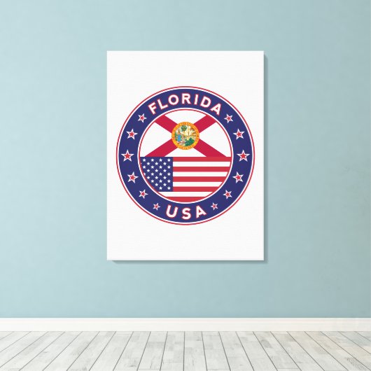 Florida, Poster, Leinwand, Portrait Leinwanddruck (Insitu (Holzboden))