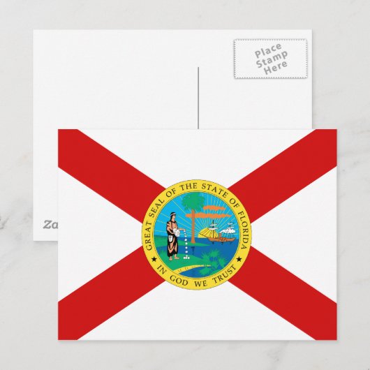 FLORIDA POSTKARTE (Vorne/Hinten)