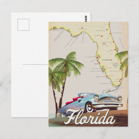 Florida Postkarte (Vorne/Hinten)