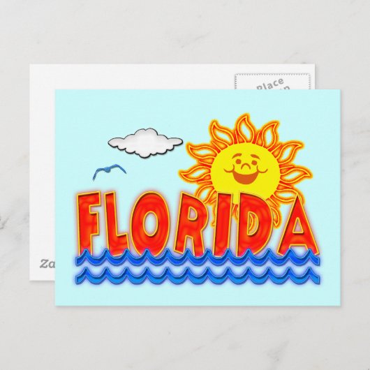FLORIDA POSTKARTE (Vorne/Hinten)