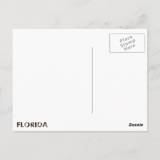 Florida Postkarte (Rückseite)