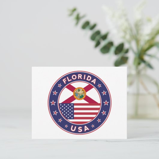Florida Postkarte (Stehend Vorderseite)