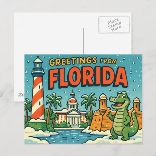 FLORIDA Postkarte (Vorne/Hinten)