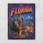 Florida Postkarte 80er Retro (Vorderseite)