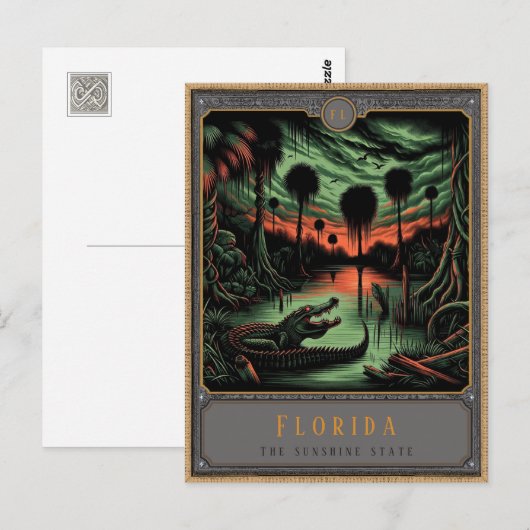 Florida | Postkarte Gothic Art (Vorne/Hinten)