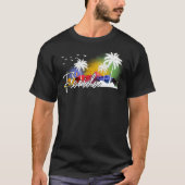 Florida Pride Palm Trees Beach T-Shirt (Vorderseite)