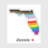 Florida Progress Pride Aufkleber (Blatt)