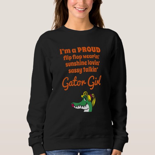 Florida Proud Girl Gator Sweatshirt (Vorderseite)