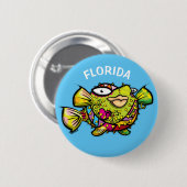 Florida Pufffisch Button (Vorne & Hinten)