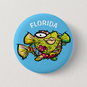 Florida Pufffisch Button