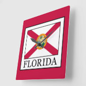 Florida Quadratische Wanduhr (Winkel)