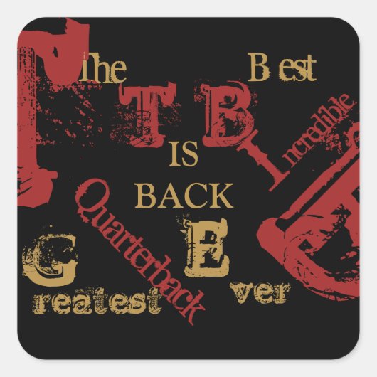 FLORIDA QUADRATISCHER AUFKLEBER (Vorderseite)