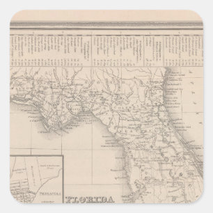 Florida Quadratischer Aufkleber