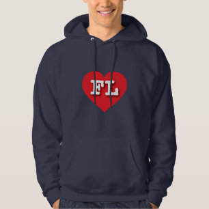 Florida Red Heart - I Liebe FL Hoodie
