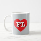 Florida Red Heart - I Liebe FL Kaffeetasse (Links)