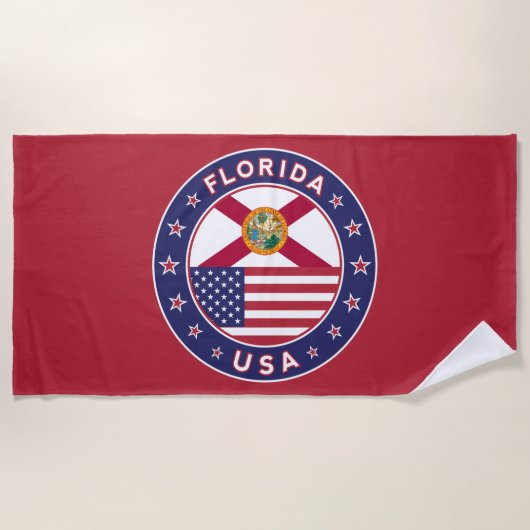 Florida, red, strandtuch (Vorderseite)