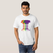 Florida-Regenbogen-Palmen T-Shirt (Vorne ganz)