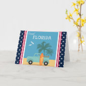 Florida: Reisegrüßkarte Karte (Gelbe Blume)
